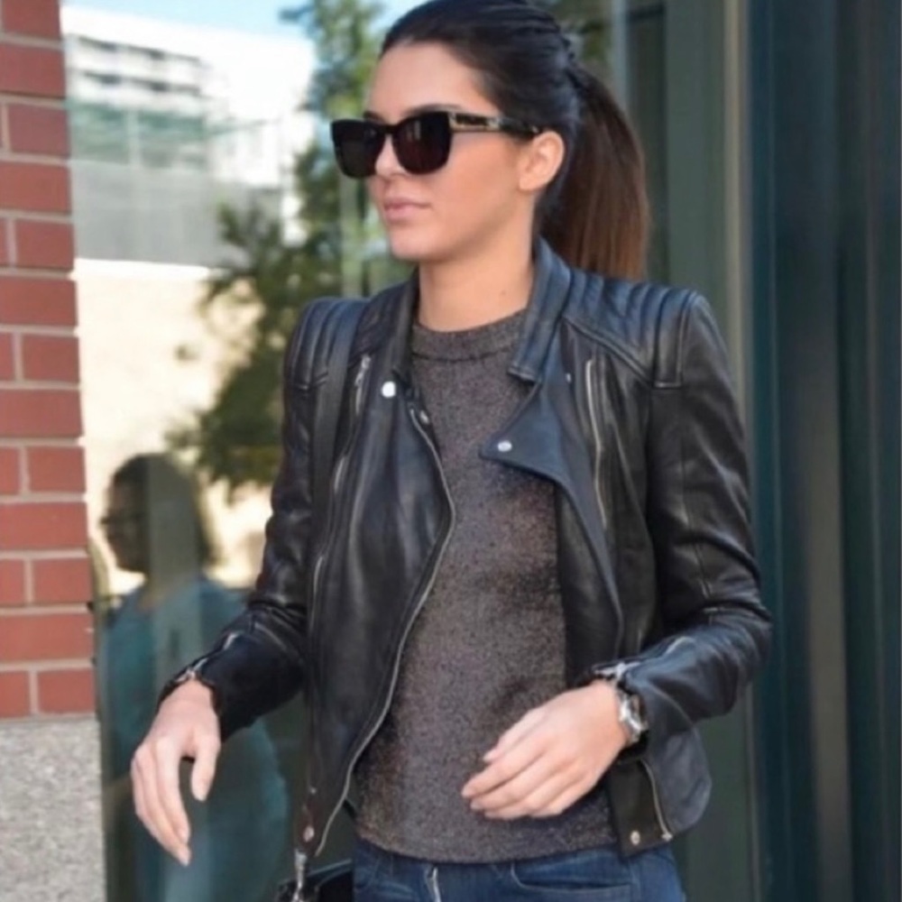 Authentic leather jacket ‘Trafaluc’ Zara